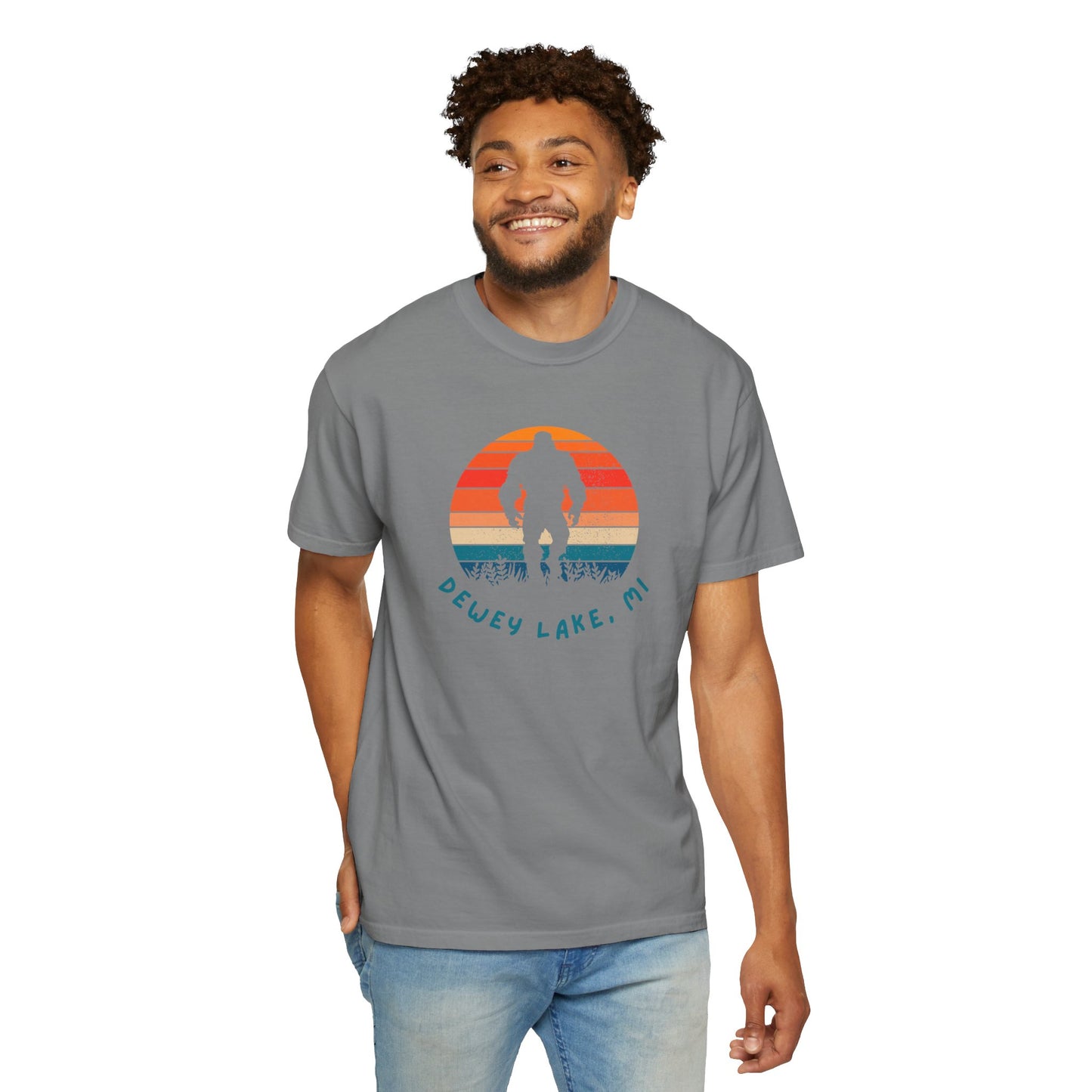 Dewey Lake Monster Unisex Garment-Dyed T-shirt