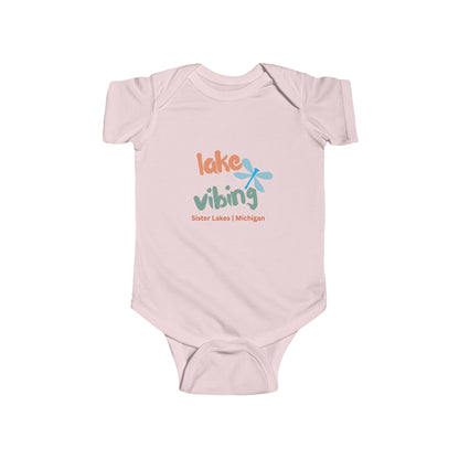 Lake Vibing in Sister Lakes Dragonfly Infant Fine Jersey Bodysuit