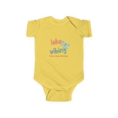 Lake Vibing in Sister Lakes Dragonfly Infant Fine Jersey Bodysuit