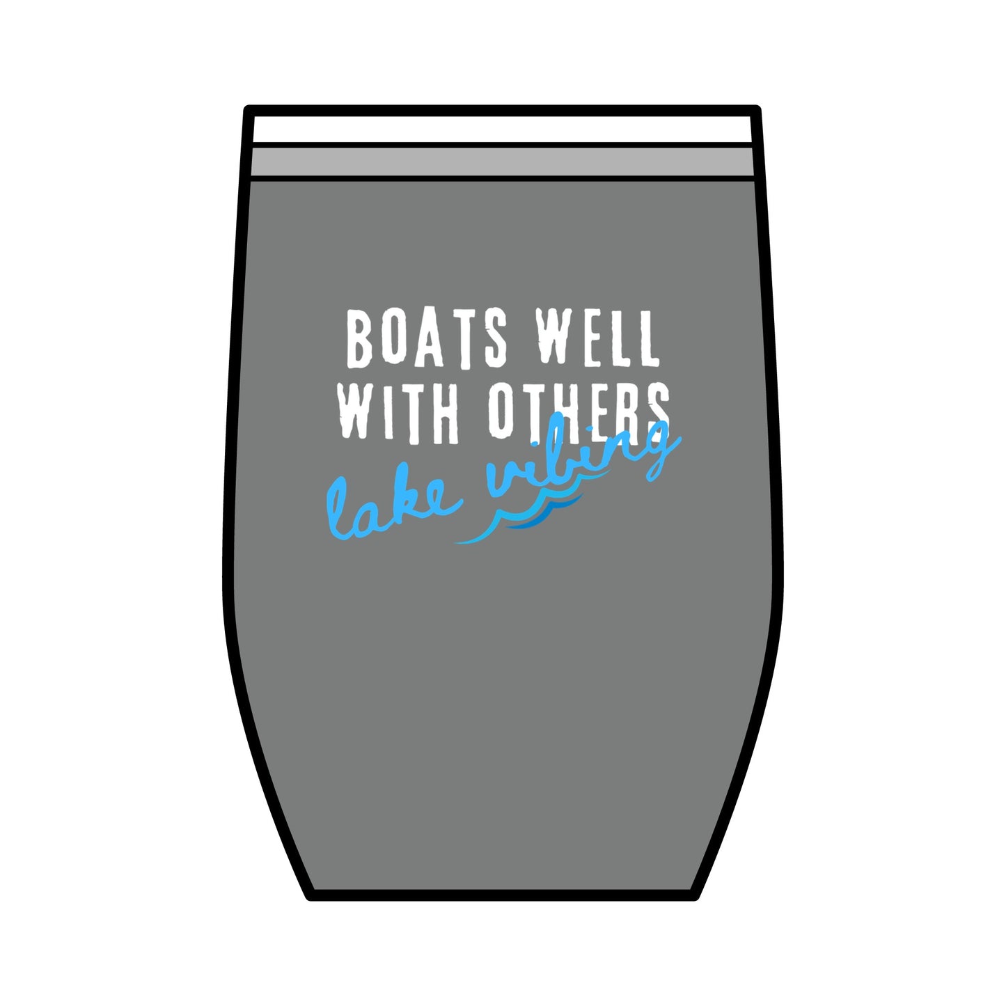 Boats Well, Wine Tumbler, 12 oz