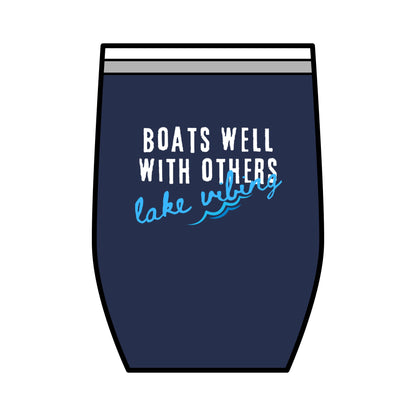 Boats Well, Wine Tumbler, 12 oz