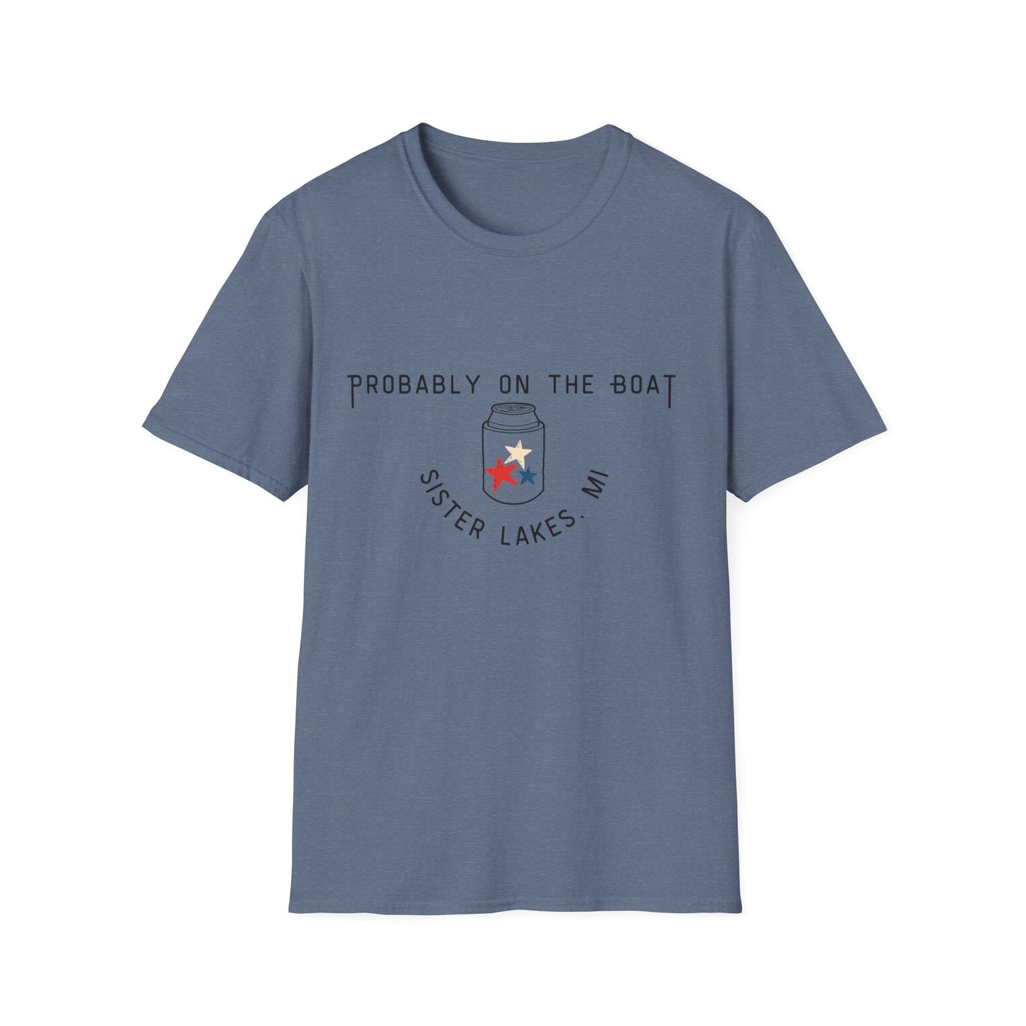 Probably on the Boat (beer) Sister Lakes Unisex Softstyle T-Shirt