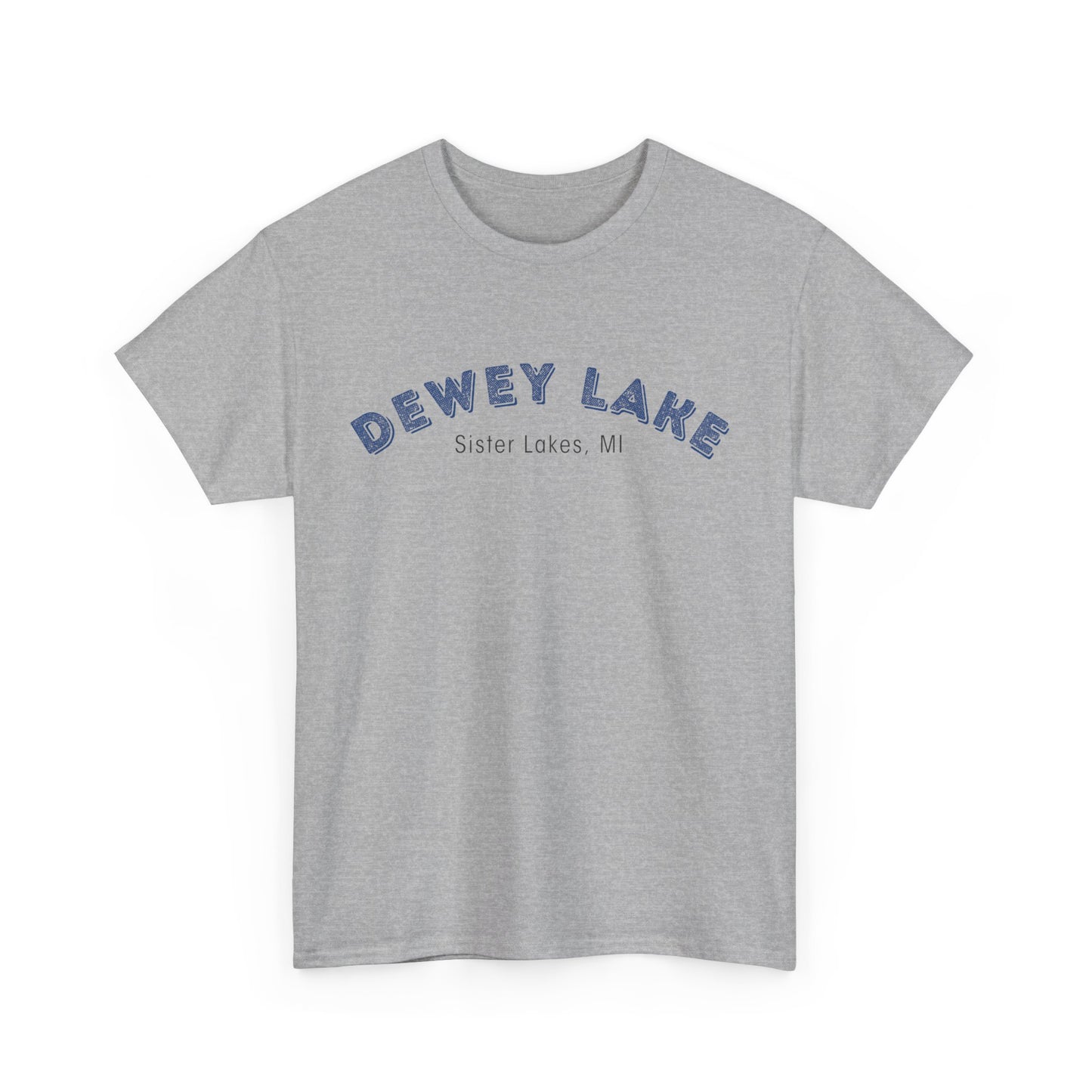 Dewey Lake in Sister Lakes, MI Unisex Heavy Cotton Tee