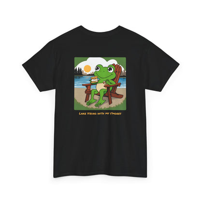 Lake Vibing w my s’mores Unisex Heavy Cotton Tee