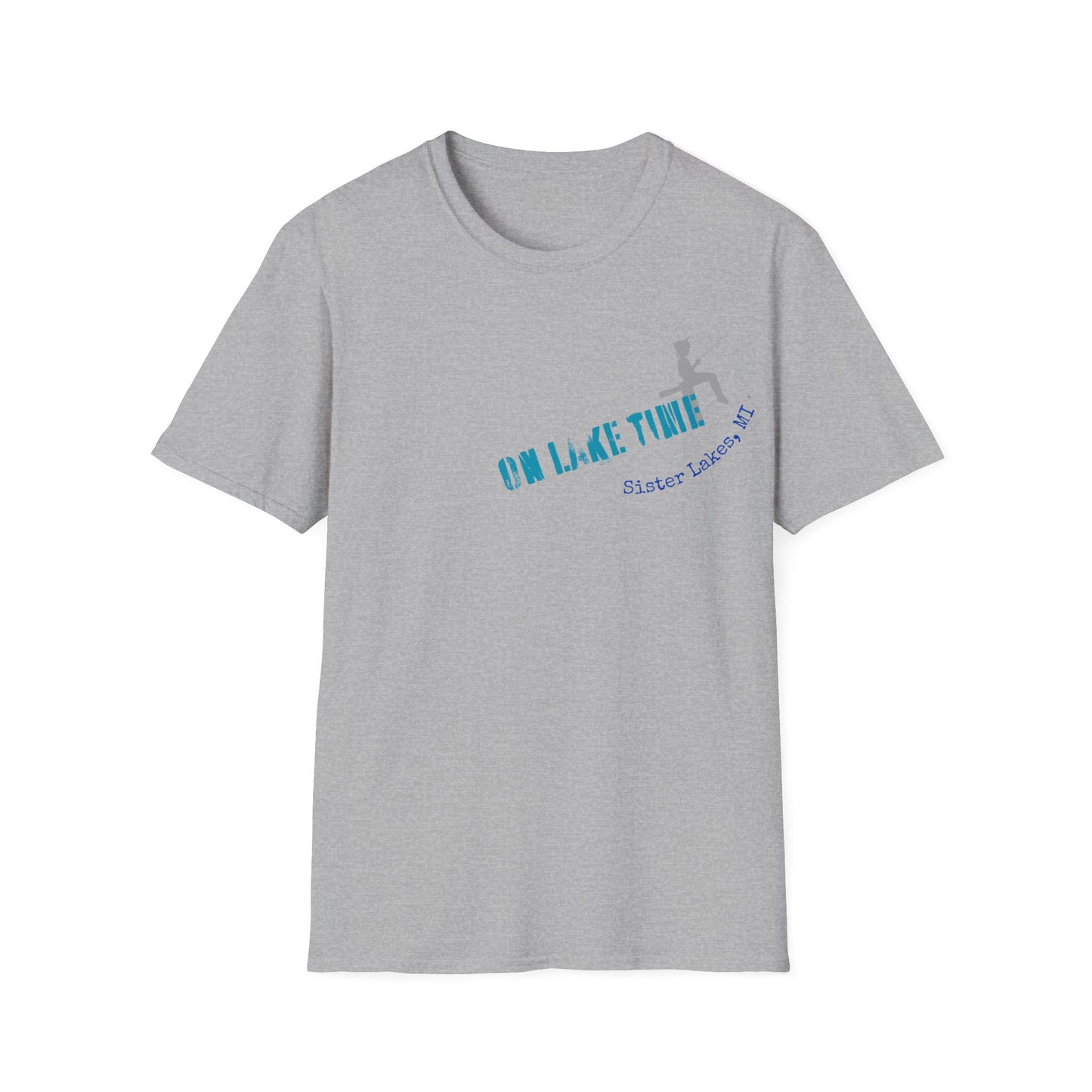 On Lake Time Fishing Sister Lakes Unisex Softstyle T-Shirt