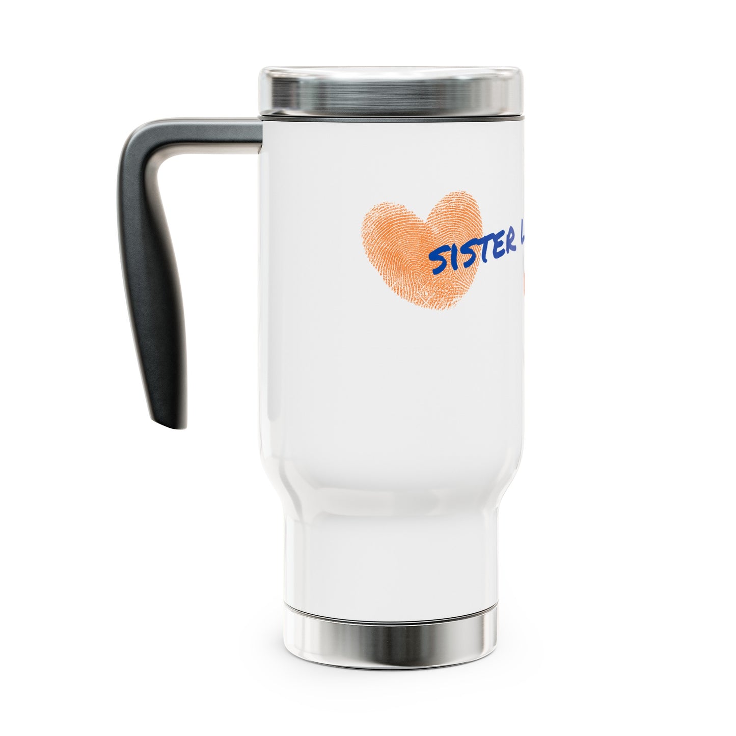 Sister Lakes IT'S IN MY DNA Stainless Steel Travel Mug with Handle, 14oz