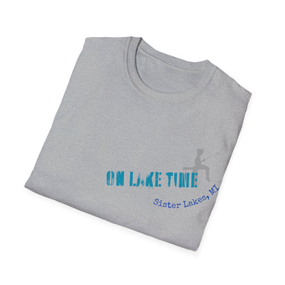 On Lake Time Fishing Sister Lakes Unisex Softstyle T-Shirt