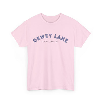 Dewey Lake in Sister Lakes, MI Unisex Heavy Cotton Tee