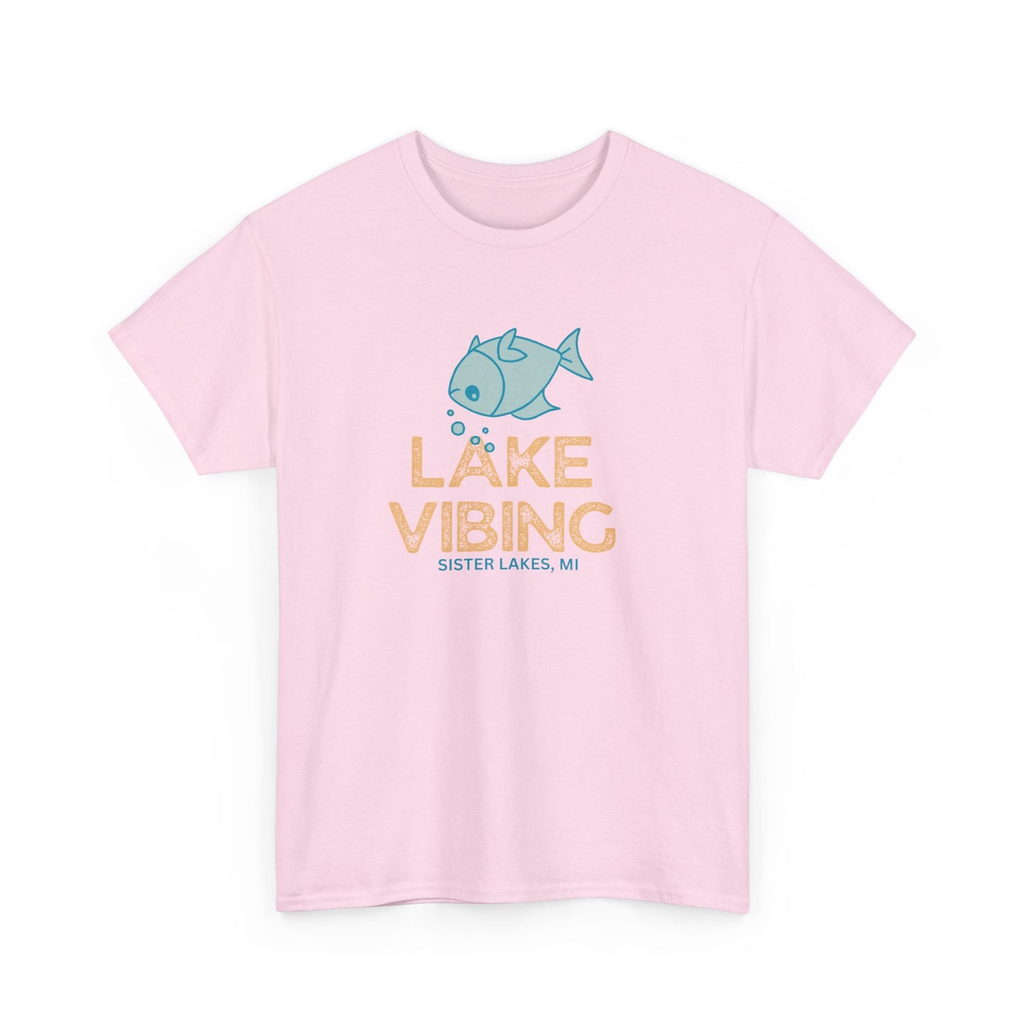 Lake Vibing Upside Down Fish Cotton Tee