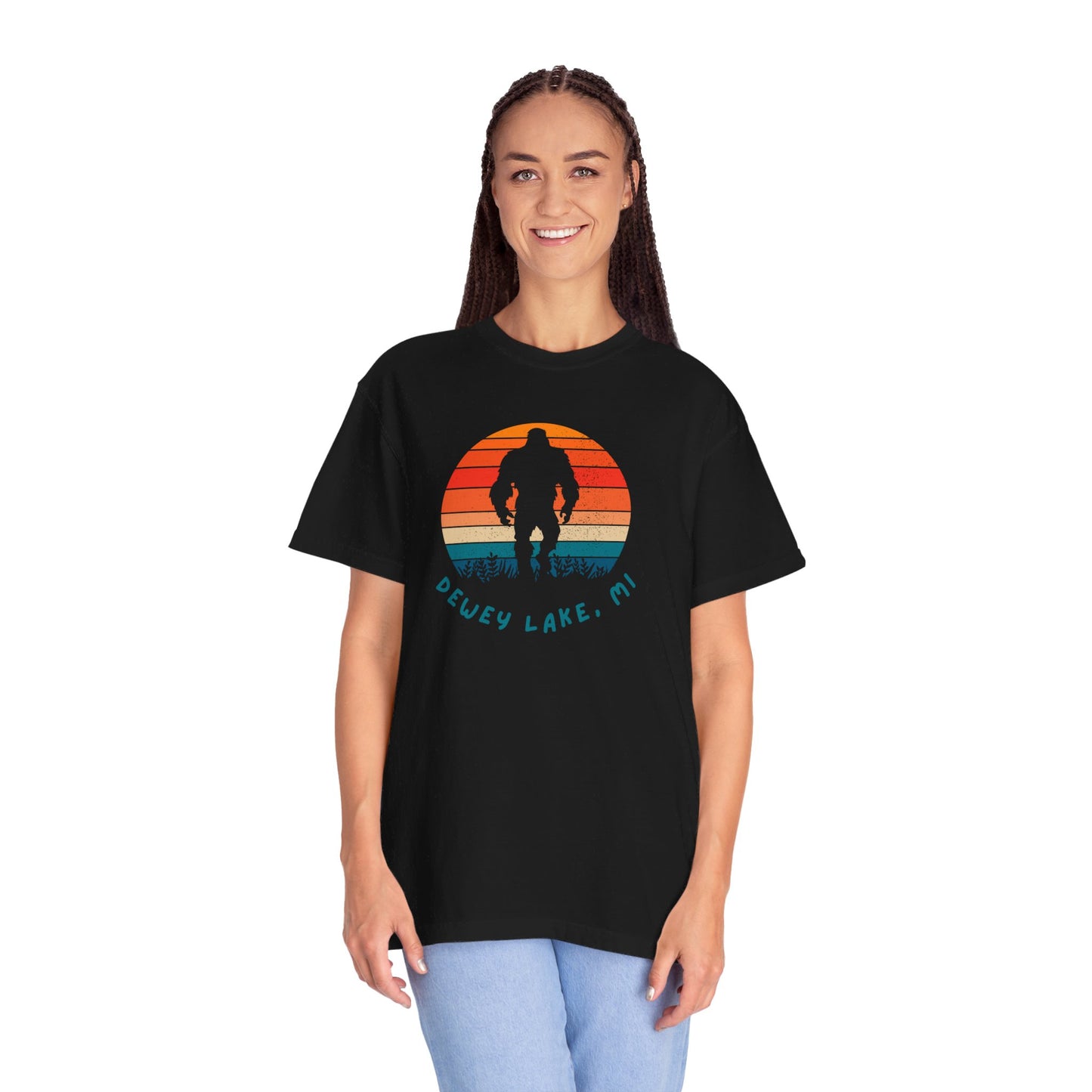 Dewey Lake Monster Unisex Garment-Dyed T-shirt