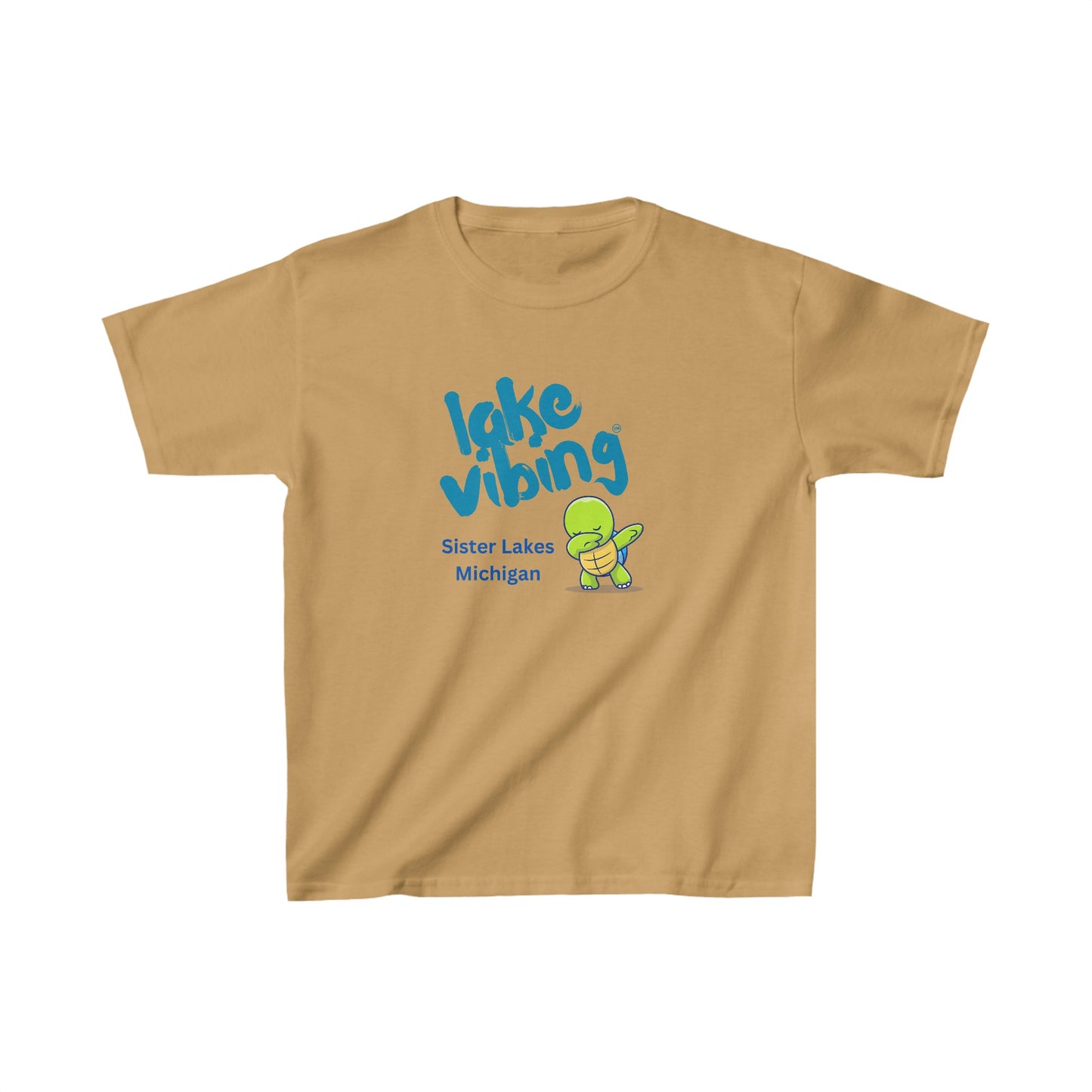 Lake Vibing Turtle in Sister Lakes Kids Heavy Cotton™ Tee