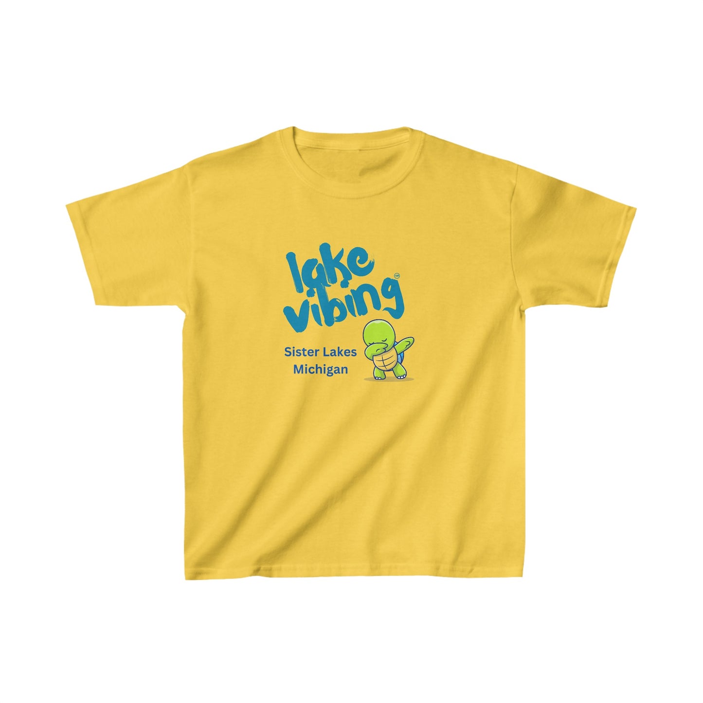 Lake Vibing Turtle in Sister Lakes Kids Heavy Cotton™ Tee