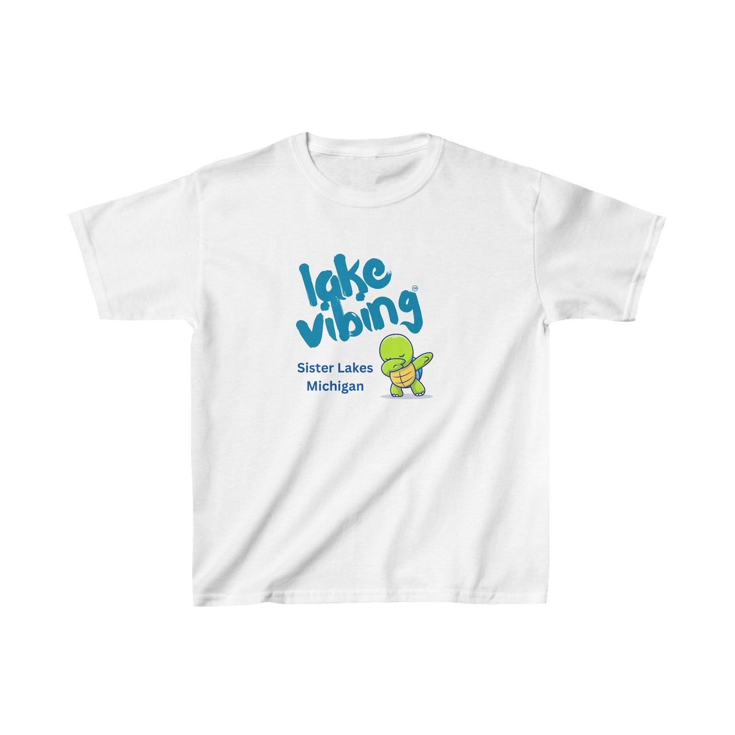 Lake Vibing Turtle in Sister Lakes Kids Heavy Cotton™ Tee