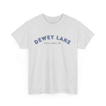 Dewey Lake in Sister Lakes, MI Unisex Heavy Cotton Tee