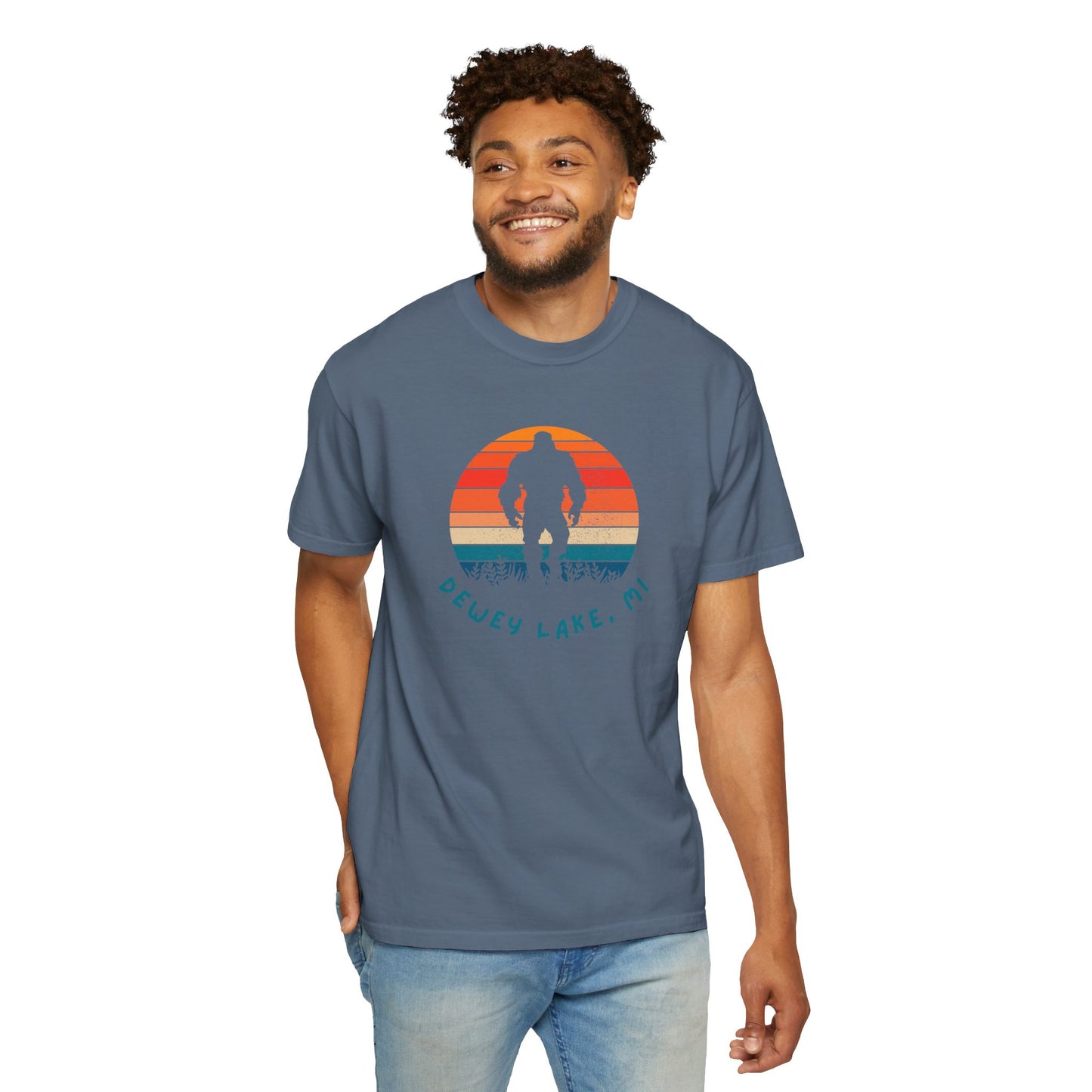 Dewey Lake Monster Unisex Garment-Dyed T-shirt