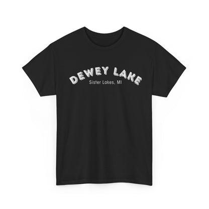 Dewey Lake in Sister Lakes, MI Unisex Heavy Cotton Tee