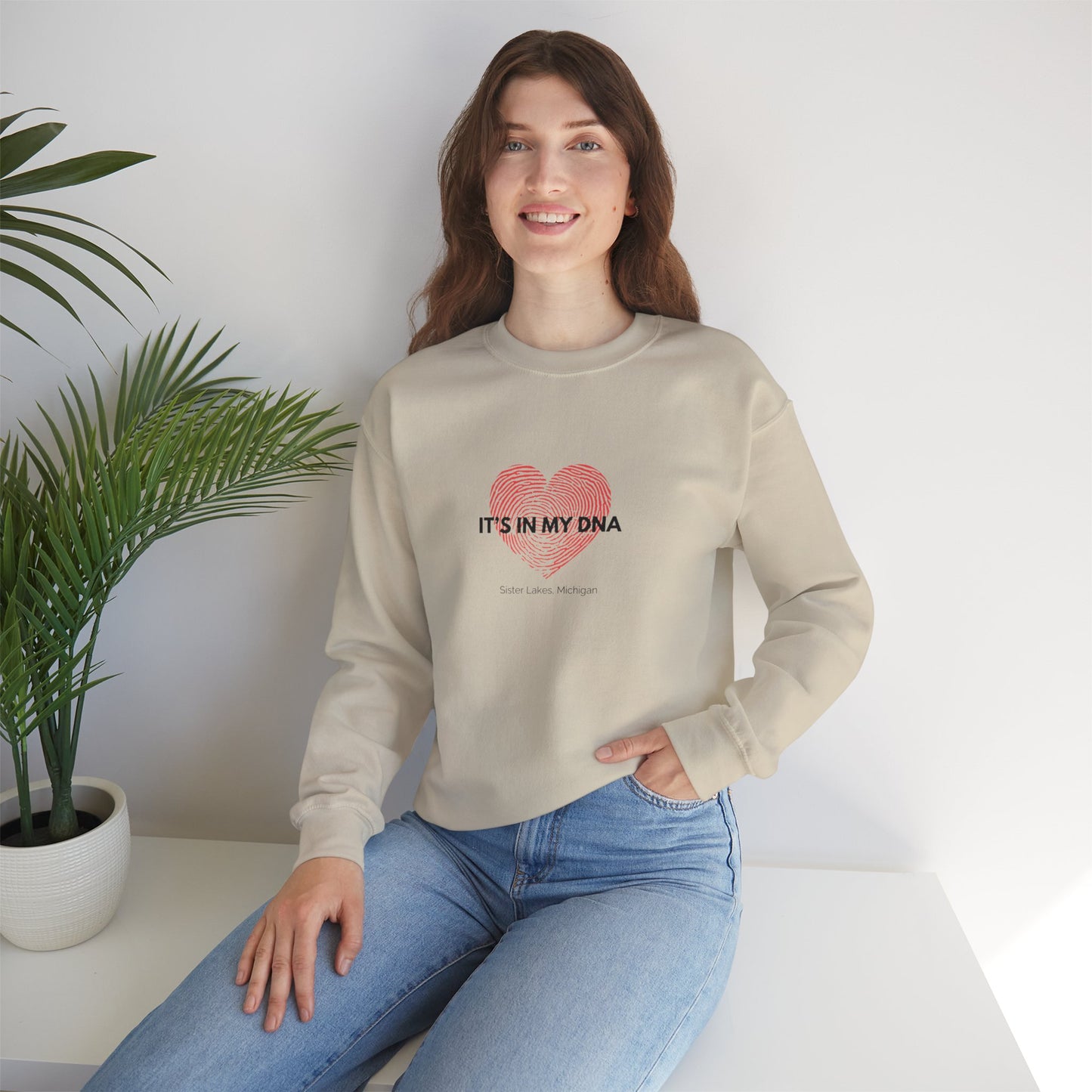 Sister Lakes IT'S IN MY DNA Unisex Heavy Blend™ Crewneck Sweatshirt