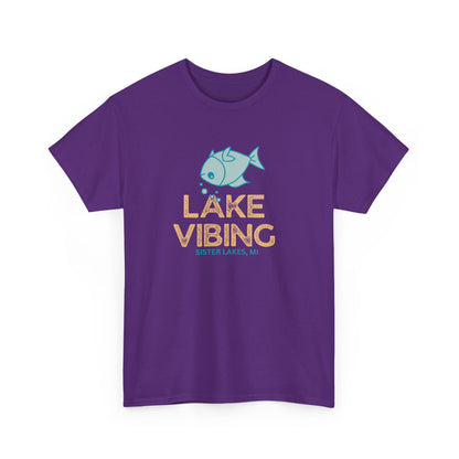 Lake Vibing Upside Down Fish Cotton Tee