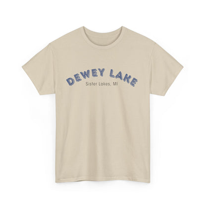 Dewey Lake in Sister Lakes, MI Unisex Heavy Cotton Tee