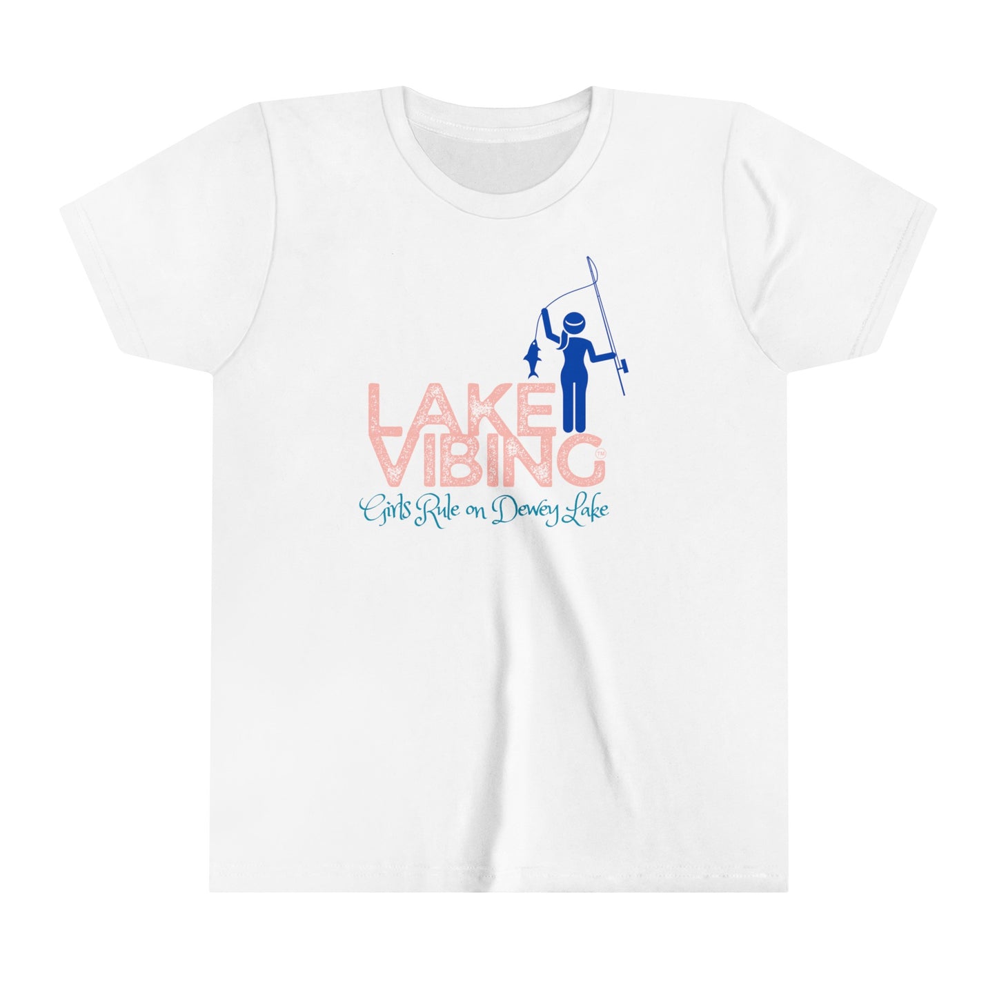 Girls Rule on Dewey Lake Lake Vibing Youth Short Sleeve Tee