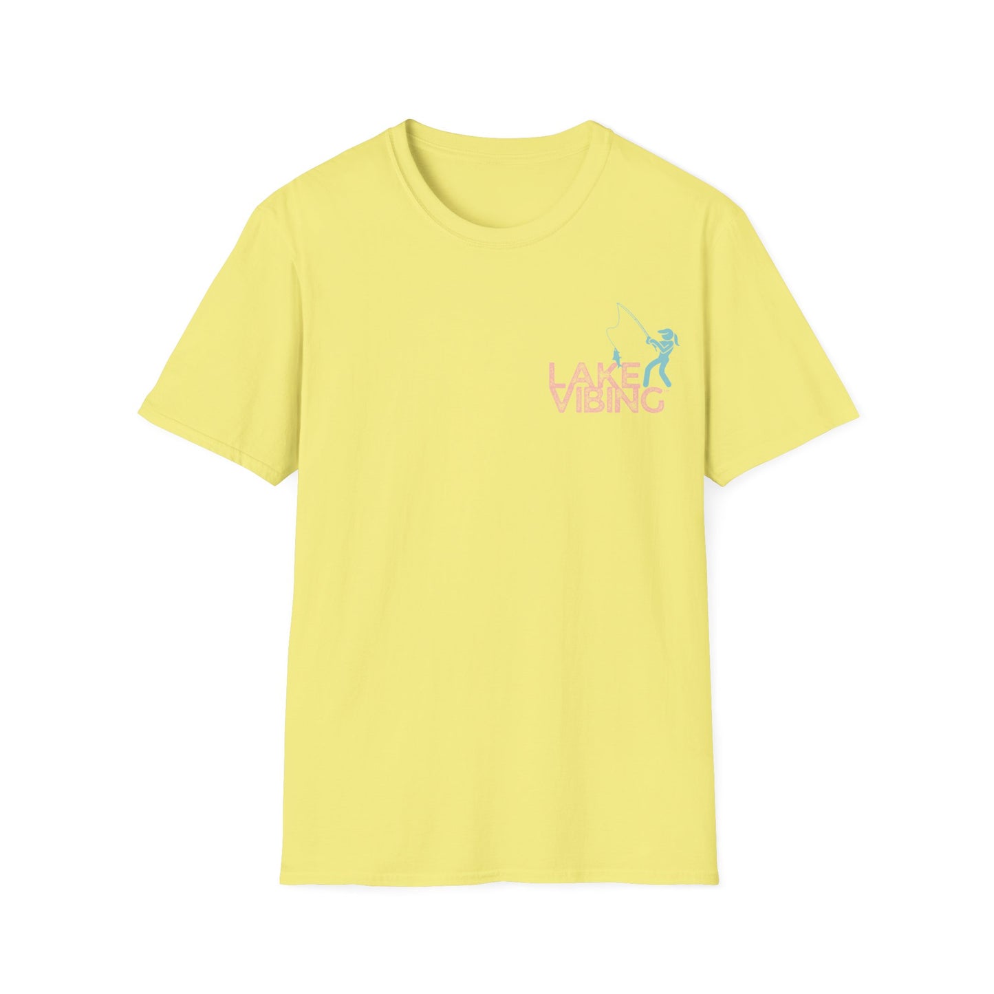 Lake Vibing Fishergirl Unisex Softstyle T-Shirt