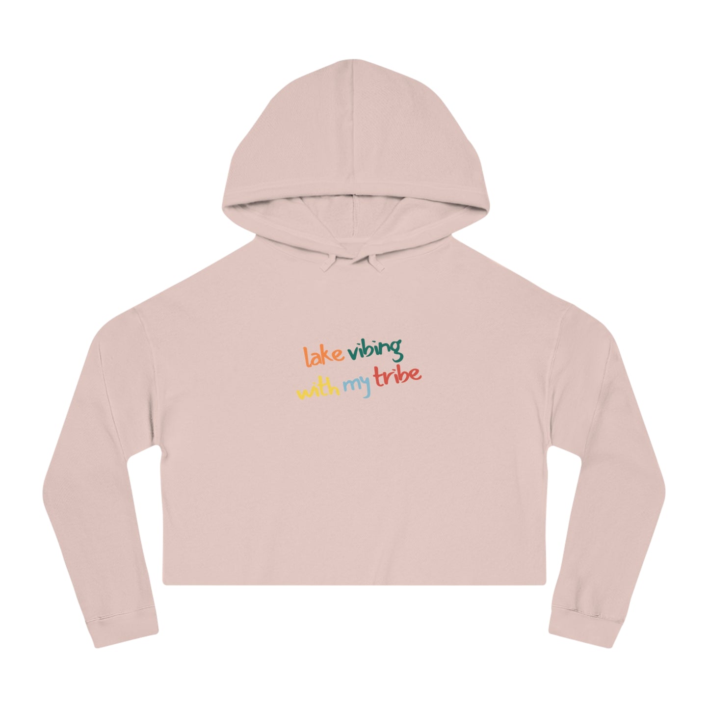 Lake Vibing with my Tribe Women’s Cropped Hooded Sweatshirt