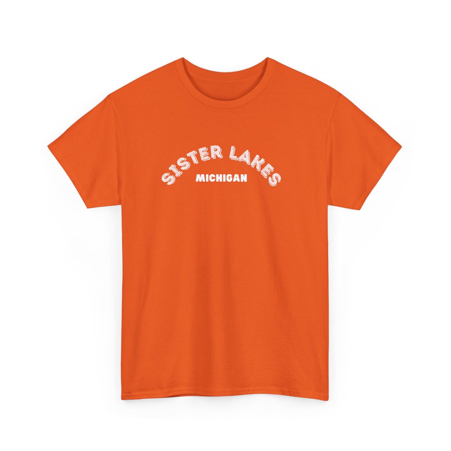 Sister Lakes, MI Unisex Heavy Cotton Tee