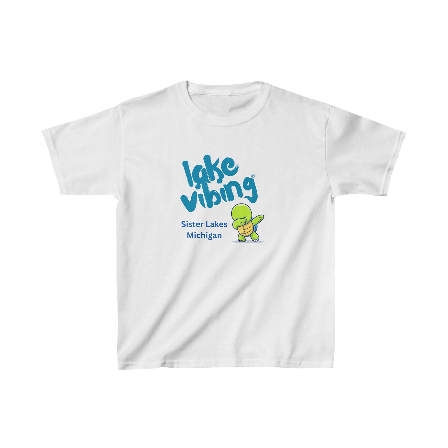 Lake Vibing Turtle in Sister Lakes Kids Heavy Cotton™ Tee