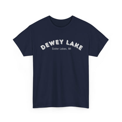 Dewey Lake in Sister Lakes, MI Unisex Heavy Cotton Tee