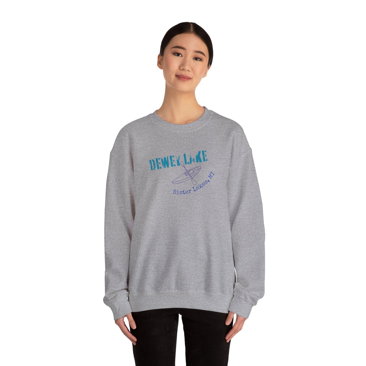 Dewey Lake Kayak Unisex Heavy Blend™ Crewneck Sweatshirt