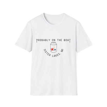 Probably on the Boat (beer) Sister Lakes Unisex Softstyle T-Shirt