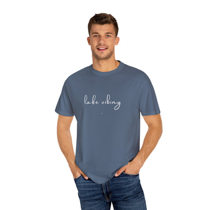 Lake Vibing (period) Unisex Garment-Dyed T-shirt