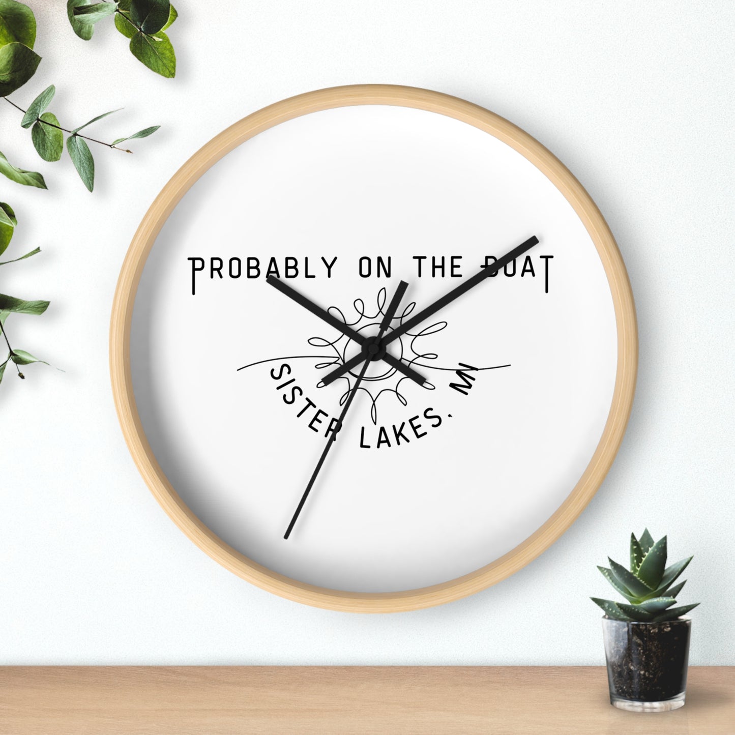 Probably on the Boat Wall Clock