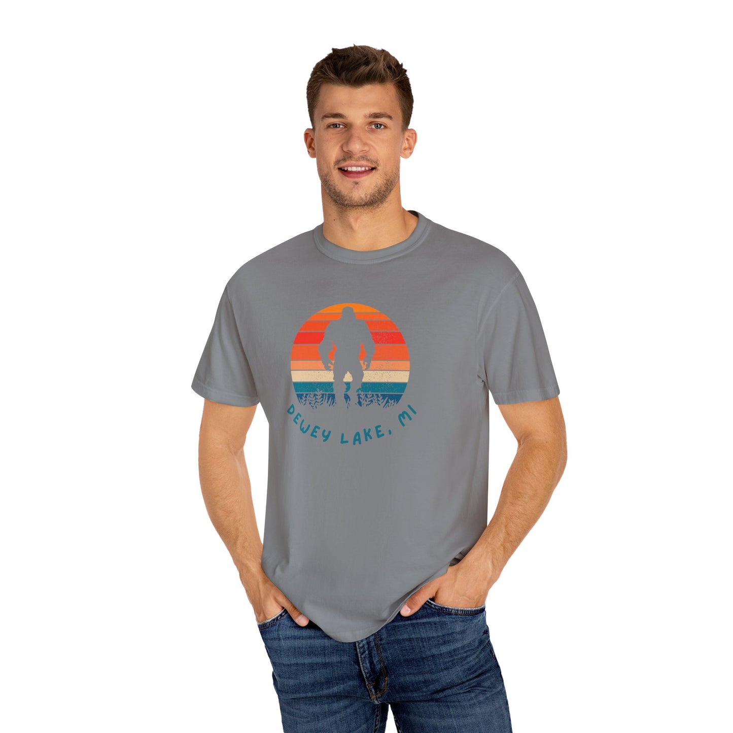 Dewey Lake Monster Unisex Garment-Dyed T-shirt