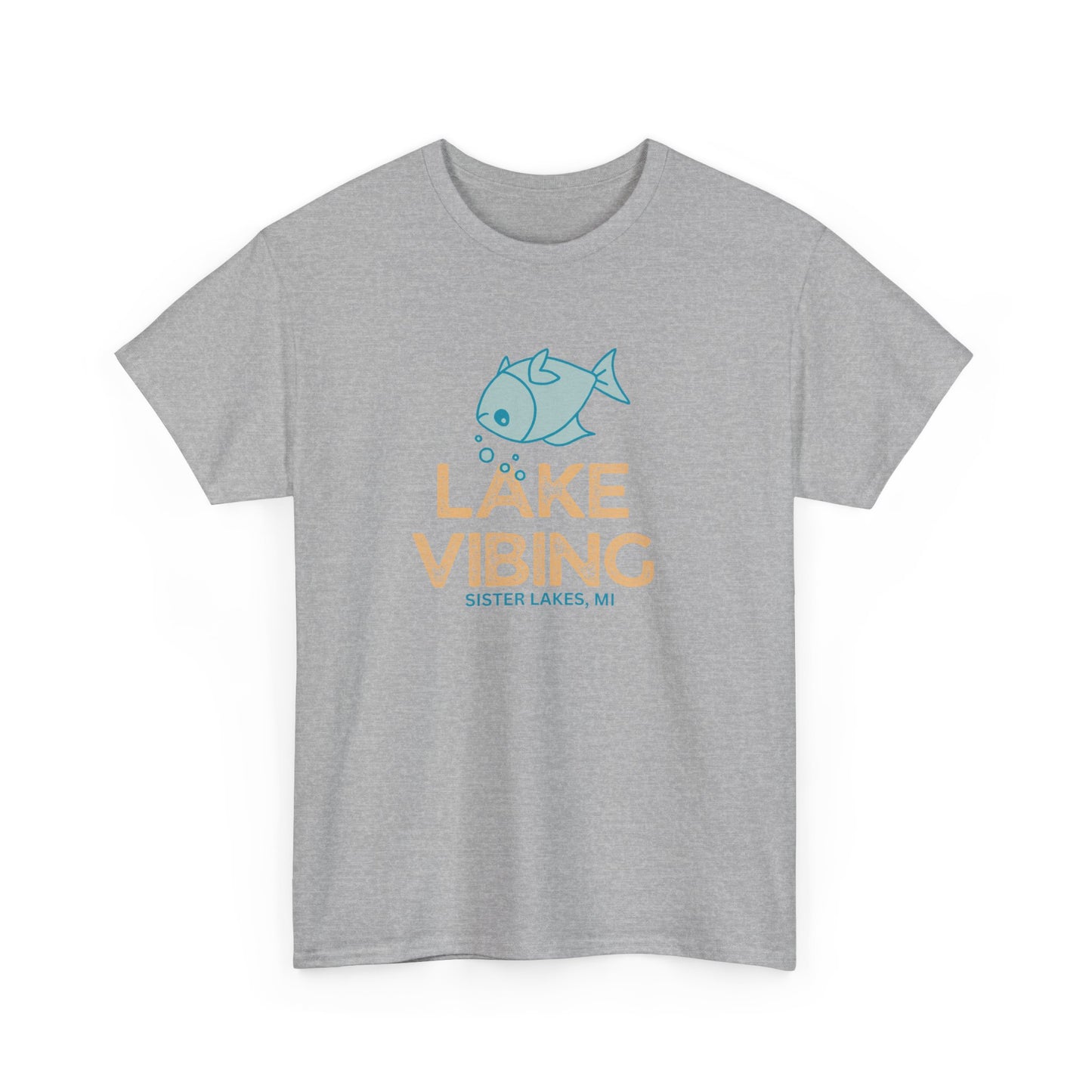 Lake Vibing Upside Down Fish Cotton Tee