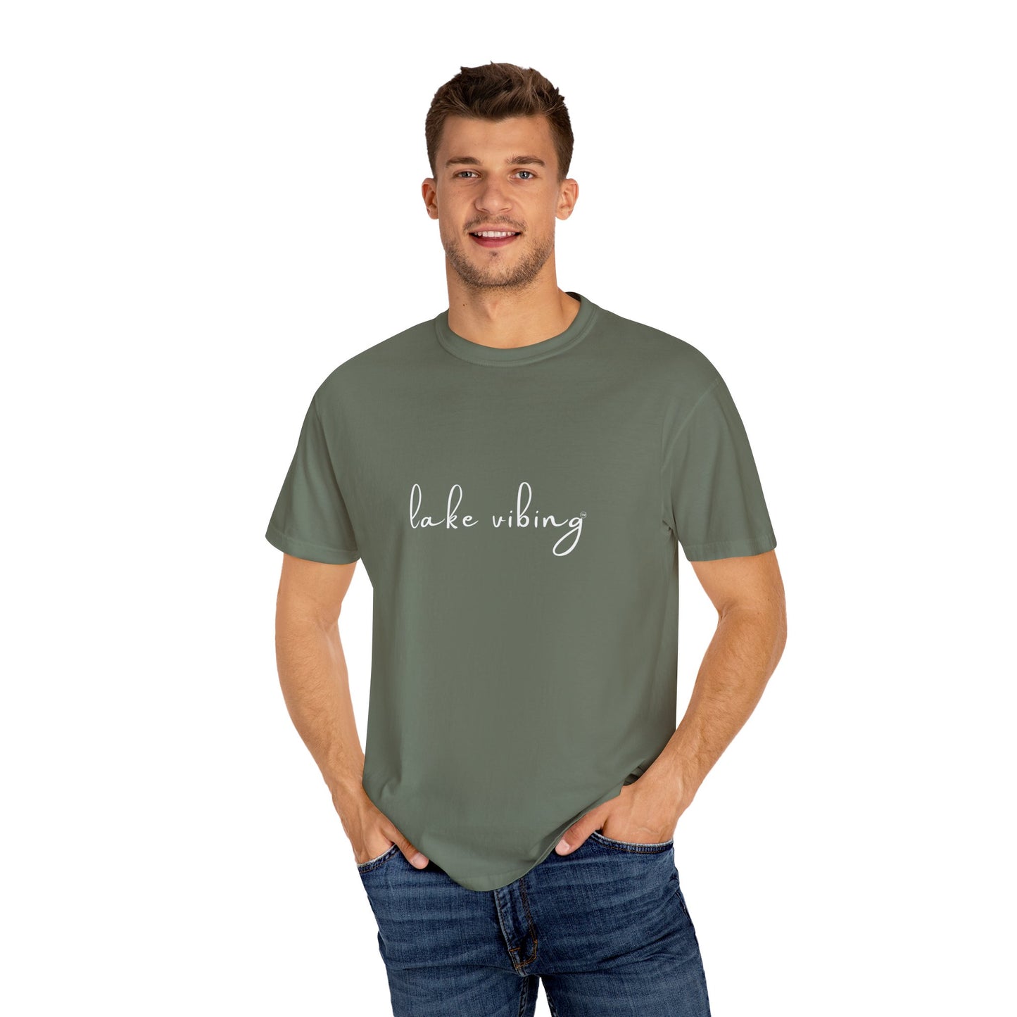 Lake Vibing Unisex Garment-Dyed T-shirt