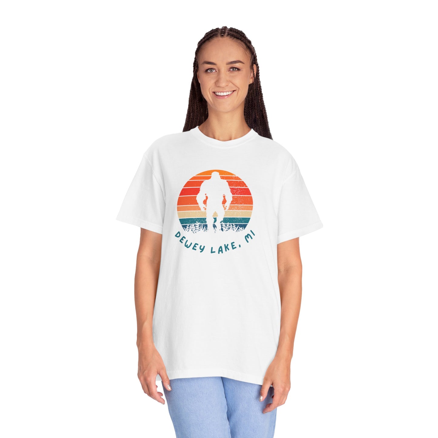 Dewey Lake Monster Unisex Garment-Dyed T-shirt