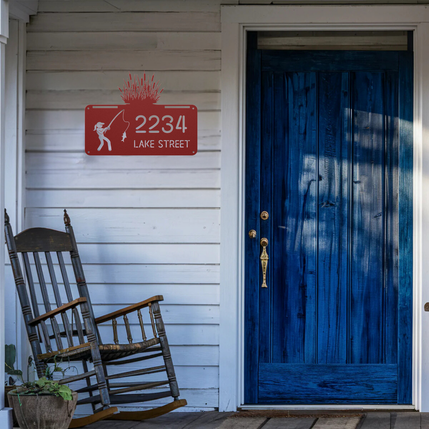 Fishergirl Address Sign